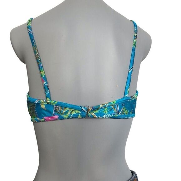 Islander Youth Girls Hawaiian Print Bikini Top Swimsuit Size 12 - Picture 5 of 10